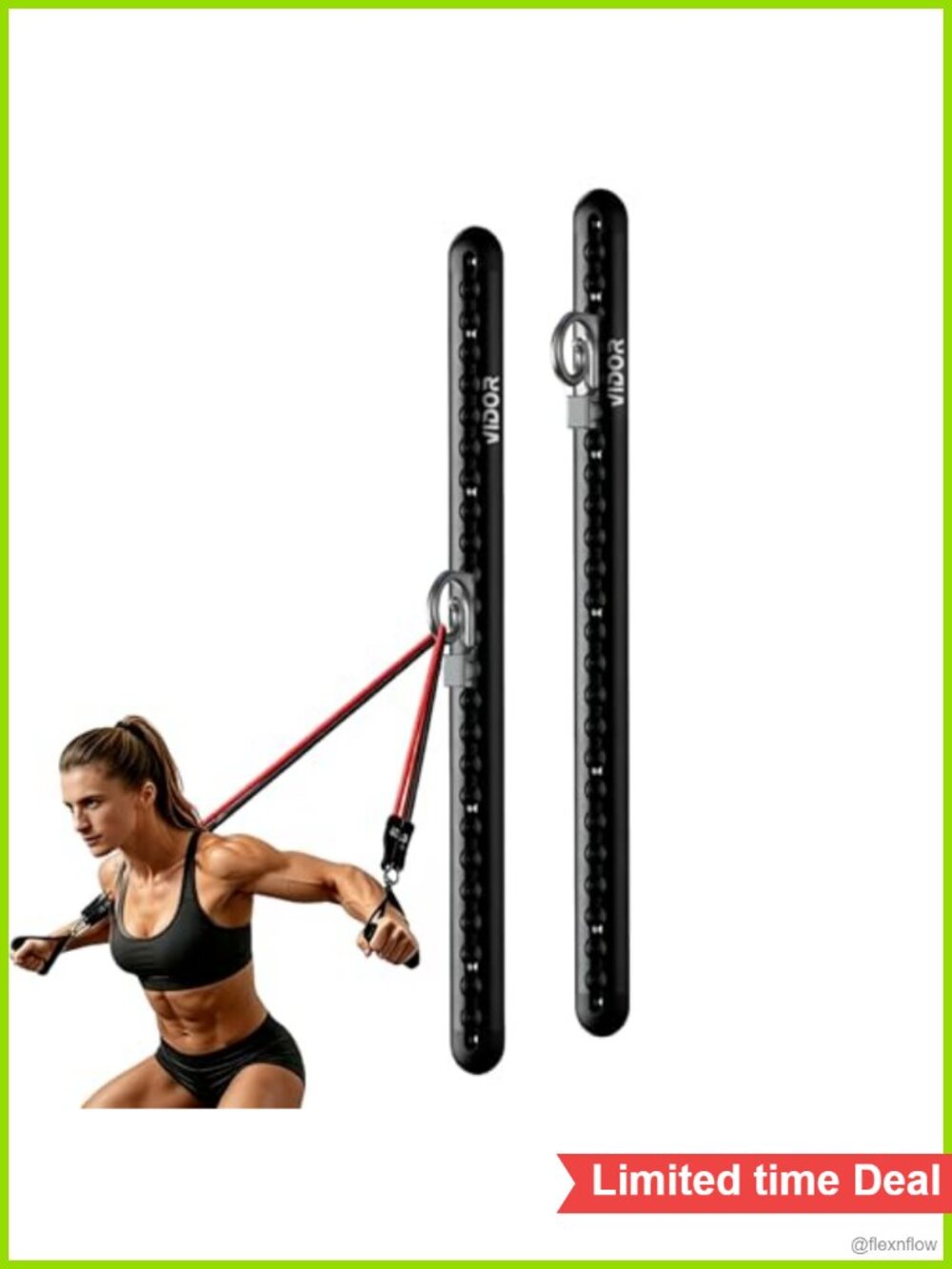 Wall Mount Resistance Band Anchor System - 300 lb Capacity, 2 Pack 23 in